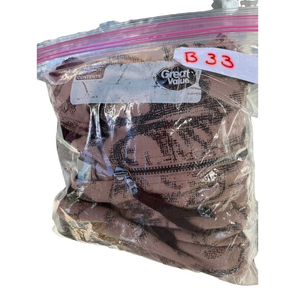 LOGO Large Lounge Print Zip Hoodie Jacket Chiffon Trim 4d - Picture 10 of 10